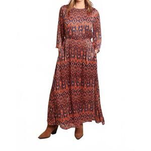 NEW TRAFFIC PEOPLE millie maxi dress in rust